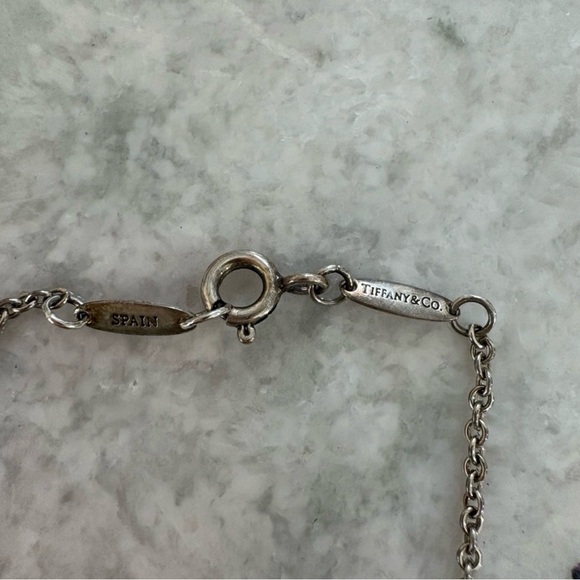 Tiffany & Co. Silver Open Heart Necklace. Elsa Peretti - Picture 2 of 5